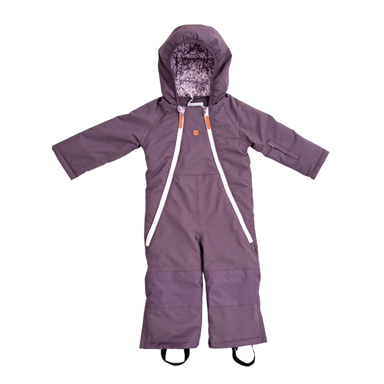 Ditsy Floral Snowsuit in Dusty Purple