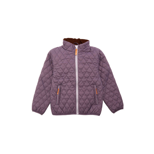 Women's Quilted Puffer Jacket in Dusty Purple