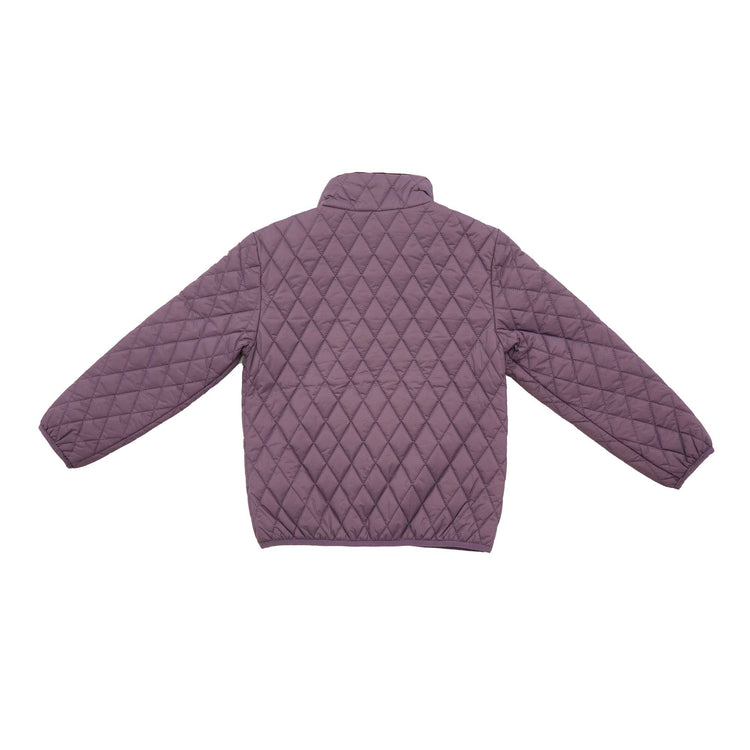 Women's Quilted Puffer Jacket in Dusty Purple