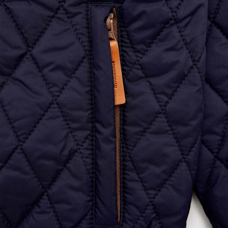 Women's Quilted Puffer Jacket in Navy