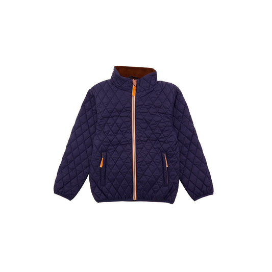 Kids' Quilted Puffer Jacket in Navy